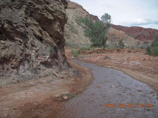 Onion Creek drive - Adam in rental car (tripod)