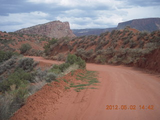 Onion Creek drive - Adam in rental car (tripod)