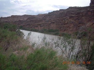 Route 128 driving back from Onion Creek - tilted rocks or tilted river?
