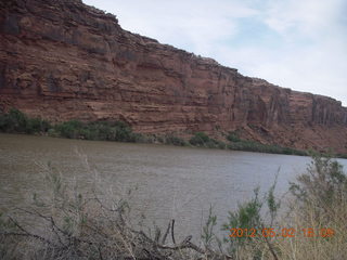 Route 128 driving back from Onion Creek - tilted rocks or tilted river?