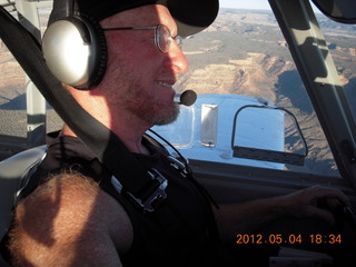 847 7x4. Adam flying N8377W over Colorado River
