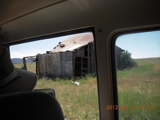 drive back from Antler's Restaurant - dilapidated barn