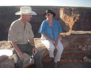 Spider Rock viewpoint - Mark and Dana
