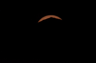 transit of Venus - Howard's pictures - sunset through a real telescope