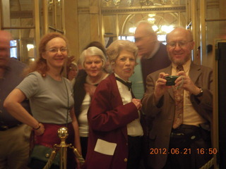 459 7ym. Betsy, Antoinette, and Adam in the mirror at the Academy