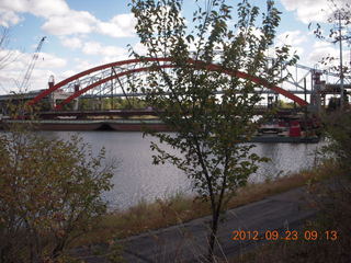 aerial - Roosevelt Lake - bridge and dam
