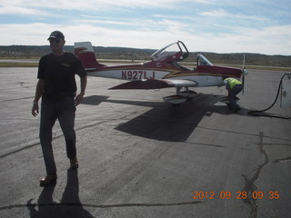 Larry J and his light sport airplane