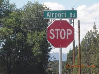 7 81u. Airport Road in Durango, it's always Airport Road