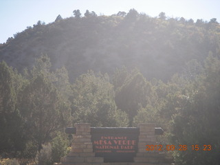 33 81u. drive from Durango to Mesa Verde National Park