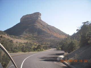 driving in Mesa Verde National Park