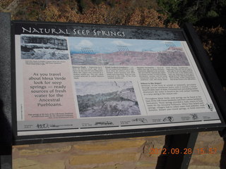 55 81u. Mesa Verde National Park - sign