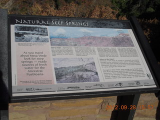 Mesa Verde National Park - sign