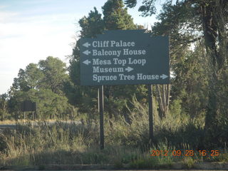 72 81u. Mesa Verde National Park - sign