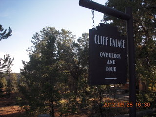 Mesa Verde National Park - sign