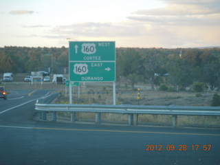 183 81u. back to Durango - signs