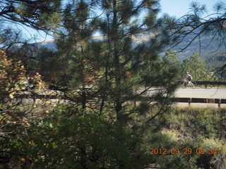 57 81v. Durango-Silverton Narrow Gauge Railroad - cyclists