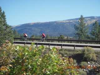 Durango-Silverton Narrow Gauge Railroad - cyclists