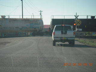 13 81w. a nice, long wait for a train driving back to Gallup (GUP)