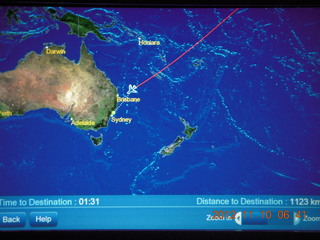 LAX-SYD flight map