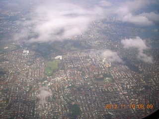 LAX-SYD flight - Sydney aerial