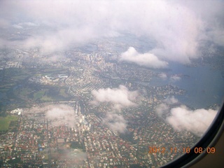 LAX-SYD flight - Sydney aerial