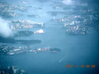 LAX-SYD flight - Sydney aerial