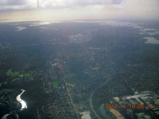 LAX-SYD flight - Sydney aerial