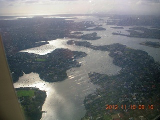 LAX-SYD flight - Sydney aerial