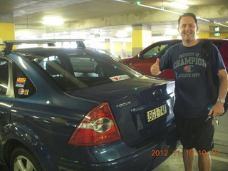 Tony S and his car to greet me