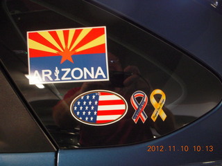 19 83a. Tony's stickers - he loves Arizona