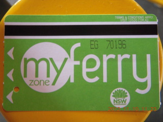 49 83a. Sydney Harbour - ferry ticket