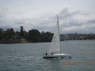 64 83a. Sydney Harbour - ferry ride - sailboat