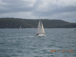 74 83a. Sydney Harbour - ferry ride - sailboat