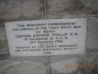 Sydney Harbour - Manly sign