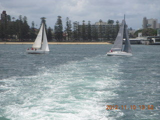 Sydney Harbour - ferry ride - sailboat