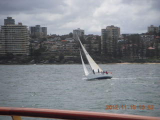128 83a. Sydney Harbour - ferry ride - sailboat