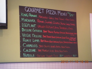 5 83b. Sydney Airport Hotel - pizza menu