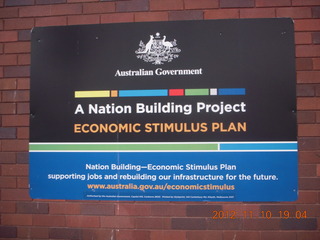 7 83b. Sydney Airport Hotel - stimulus package sign