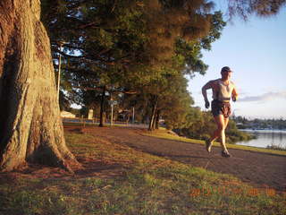 35 83b. Sydney Airport Hotel run - Adam running