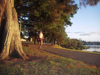 37 83b. Sydney Airport Hotel run - Adam running