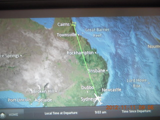 54 83b. route Sydney to Cairns