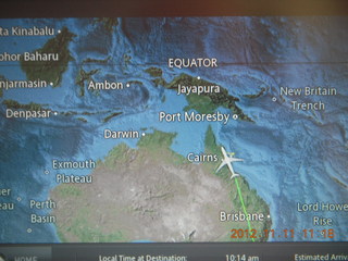 64 83b. JetStar - from Sydney to Cairns - route
