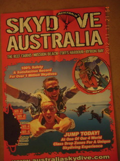 104 83b. Cairns, Australia - Skydive Australia ad