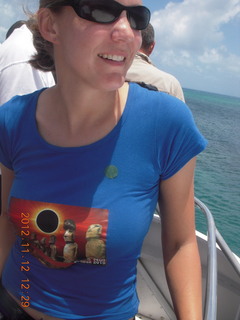 114 83c. Great Barrier Reef tour - Easter Island eclipse shirt