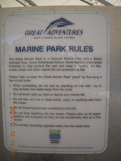 131 83c. Great Barrier Reef tour - sign