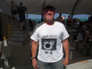 233 83c. Great Barrier Reef tour - Adam in Anji eclipse shirt