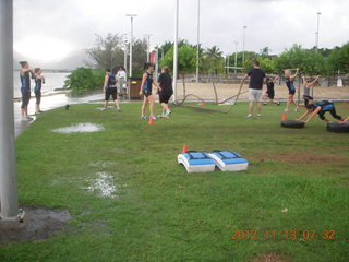 Cairns, Australia run - people training in the park