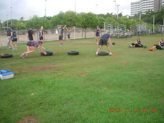 Cairns, Australia run - people training in the park