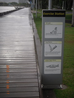 Cairns, Australia run - exercise station