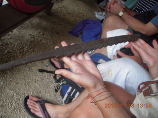 100 83d. Tjapukai Aboriginal Cultural Park - torture weapon